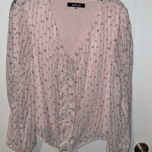 Pink Sugar Lips blouse